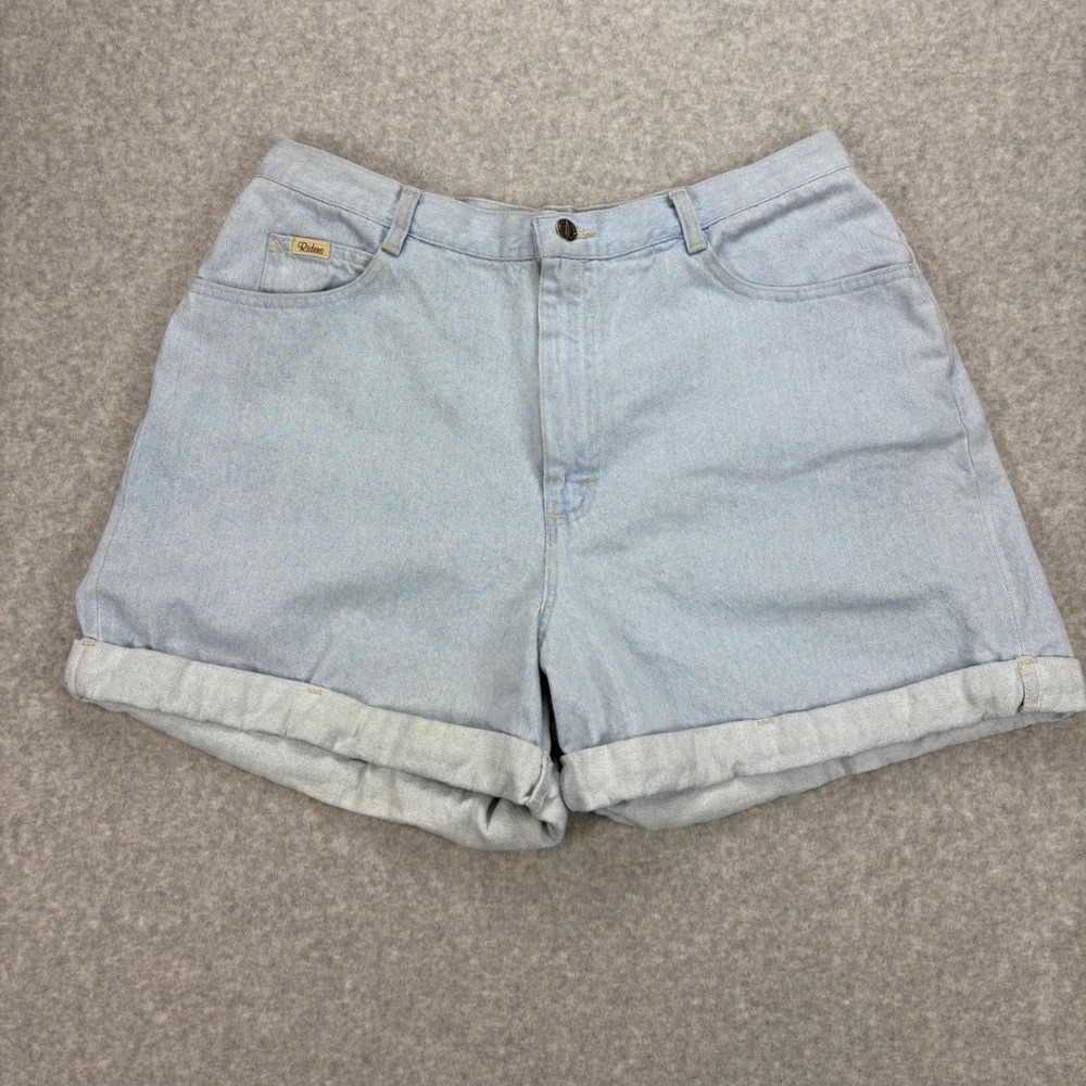 Vintage Lee Riders Denim Shorts Womens 18M Blue Light Wash Mom Style Made In USA